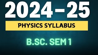 Bsc 1st Year 1st Semester Physics Syllabus  Mathematical Physics and Newtonian Mechanics [upl. by Ailesor]