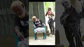 VIRAL SCARY ZOMBIE PRANK ON GRANDPA  SAGOR BHUYAN [upl. by Anaiuq]