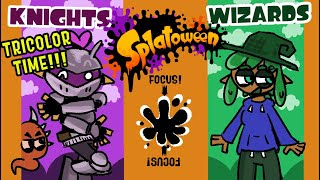 SPLATOWEEN Day 2 Team KNIGHT TriCOLOR  WIZARD by request Splatfest Splatoon 3 [upl. by Ecinev]