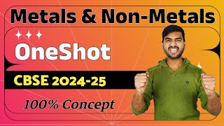 Cbse 2025 Exams  OneShot  Metals and Nonmetals [upl. by Nosmoht]