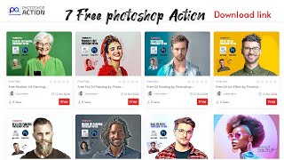 7 Free Photoshop Actions Download link amp How to use them [upl. by Leahey]