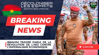 Ibrahim Traore parle au Burkinabe de la Revolution de lAES [upl. by Neryt]