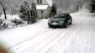 Audi A6 C5 132kW Quattro Tiptronic on the snow [upl. by Chryste]