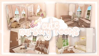 bloxburg  4 CUTE nursery room ideas  ✰ bloxburg baby update [upl. by Malvie923]