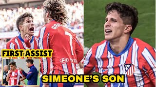 Diego Simeones Son Emotional After First Assist For Atletico Madrid [upl. by Annasus]