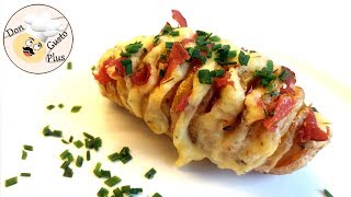 PatatasPapas rellenas  Freidora de aire  freidora sin aceite air fryer  Receta [upl. by Adnohser]