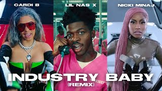 Lil Nas X  INDUSTRY BABY ft Cardi B amp Nicki Minaj Remix [upl. by Ibocaj]