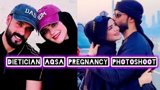 Famous Youtuber Dietitian Aqsa Welcoming Her First Baby👶Pregnancy Reveal Photoshoot With Husband [upl. by Anuhsal]