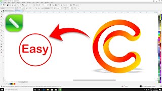 Letter C Logo Design ideas in Coreldraw  C Logo is a Lie [upl. by Joelly]