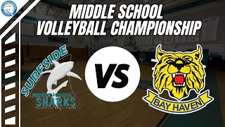 Surfside vs Bay Haven  Middle School Volleyball Championship [upl. by Aerol]