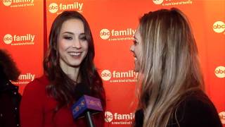 Troian Bellisario Pretty Little Liars ABC Family Upfronts Interview [upl. by Aivital]