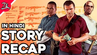 GTA 5 Story Summary in Hindi [upl. by Lutim635]