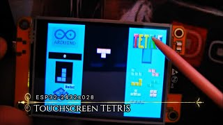 Touchscreen TETRIS on ESP32 2432S028 [upl. by Nnyletak]