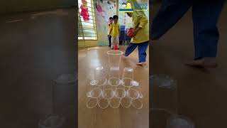 CUPS BOWLING geniusauladkubangkerian geniusauladgoGENIUSplayschoolpreschool [upl. by Eimerej351]