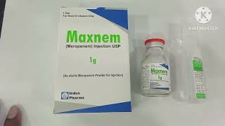 Maxnem 500mg Injection Uses in UrduMaxnem 1g Injection Uses Meropenem 500mg Injection Maxnem Inj [upl. by Adlei]