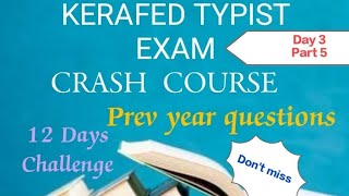 KERAFED TYPIST  COMPUTER BASICS PART 5 amp PREV QUE  masteringedutech typist psc exam kerafed [upl. by Leynwad668]