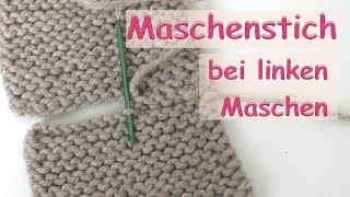 Maschenstich bei linken Maschen [upl. by Airdnua]