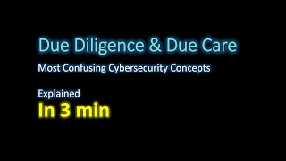 Due Diligence vs Due Care [upl. by Irallih]