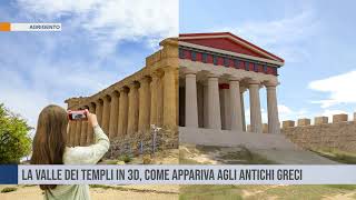 Agrigento La Valle dei Templi in 3D come appariva agli antichi greci [upl. by Witkin]