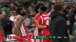 Ohio States Dale Bonner Makes Buzzer Beater Vs Michigan State 2024 [upl. by Christin]