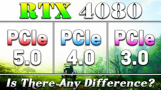 RTX 4080 16GB  PCIe 50 vs PCIe 40 vs PCIe 30  Tested in 17 PC Games [upl. by Annerb861]