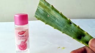 Rose water amp Aloe Vera Gel That Will Change Your Life Forever Natural Skin Care Beauty Glowing Show [upl. by Karrah]