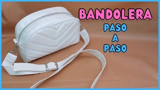 Como hacer una cartera Bandolera paso a paso  moldes para descargar PDF gratis [upl. by Meletius]