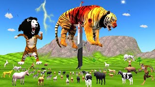 जाग उठा एक तूफानी बेटा😈 और बेकुसूरो पर खूनी हमला  Sher Ki Kahani  Jungle Animals Stories [upl. by Gairc]