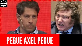 Axel Kicillof LE LLENÓ LA CARA DE DEDOS a Milei por burlarse de la gente [upl. by Anibas]