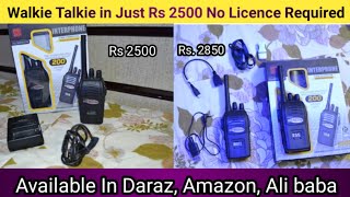 Walkie Talkie Available in Pakistan Darazpk  license free walkie talkie  Cheapest Walki Talki2024 [upl. by Ahsinwad]