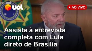 Lula no UOL Assista à entrevista com o presidente Lula direto de Brasília [upl. by Zurn385]