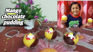 shorts special desert recipe mango dessert recipe  chocolate mango dessert recipe in 15 minutes [upl. by Jessalyn]