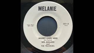 Wes England  Misery Lives Here  MELANIE  1969  Cool Buck Owens style country rocker Maysville KY [upl. by Oznohpla439]