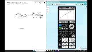 TI 84 Plus CE Graphing a Function [upl. by Narmis]