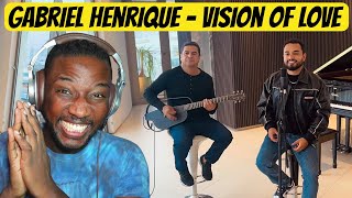 Vision Of Love Acoustic Version  Gabriel Henrique  Reaction [upl. by Llenrev838]