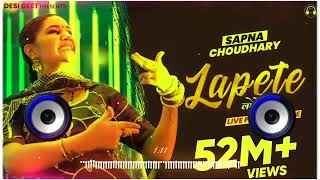 Lapete Dj Remix Sapna Choudhary  Lapete Ghala Choti Ke Haryanvi Song Dj Remix Hard Bass 2024 [upl. by Domella]