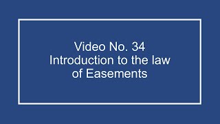 ProfDale Property Video 34  Introduction to Easements [upl. by Aicekat]