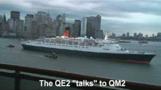 QE2 Final Transatlantic sailing As viewed from my balcony on the QM2 16th October 2008 [upl. by Evelina688]