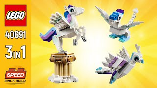 LEGO® Creator Mythical Pegasus 3in140691278 pcs Bird amp Dragon  Building Instructions  SBB [upl. by Akenihs]