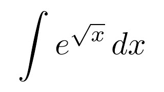 Integral of esqrtx substitution  by parts [upl. by Bianchi]