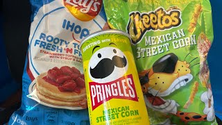 Reviewing lays Rooti  tooty fresh and fruity and pringles and Cheetos ￼￼￼ Mexican street corn [upl. by Aciemaj20]