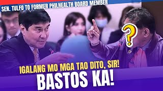 BASTOS KA YATA IGALANG MO MGA TAO DITO SIR BANAT NI SEN RAFFY TULFO SA FORMER PHILHEALTH BM [upl. by Rbma]