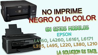 No imprime negro en Epson  Solucion II 2022 [upl. by Halley]