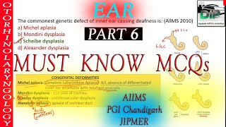 MCQs  Ear  ENT  Visual Explanation Mnemonics  AIIMS PGI JIPMER  DIP Medical Video  Part 6 [upl. by Eniamrehs]