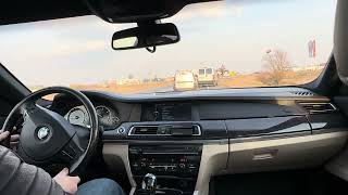 BMW F01 730d POV  Small drive on expressway [upl. by Ahsikad]