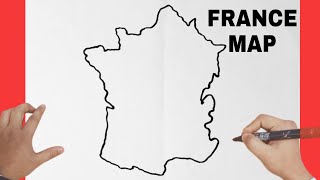 How To Draw Map Of France [upl. by Rothmuller64]