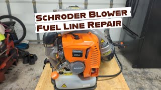 Schroder Blower Fuel Line Repair [upl. by Hiroko]