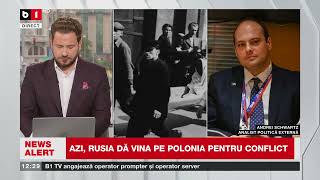 A SCHWARTZ ANALIST POLIT EXT DESPRE ANIVERSAREA A 85 DE ANI DE LA INVADAREA POLONIEIȘtiri B1TV [upl. by Lil]