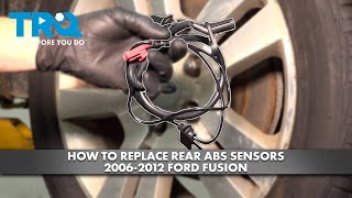 How to Replace Rear ABS Sensors 20062012 Ford Fusion [upl. by Nonac]