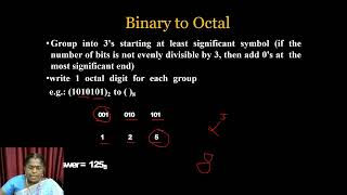 Binary to Octal amp Hexadecimal  Number System  VHNSNCollege Autonomous [upl. by Annodam]